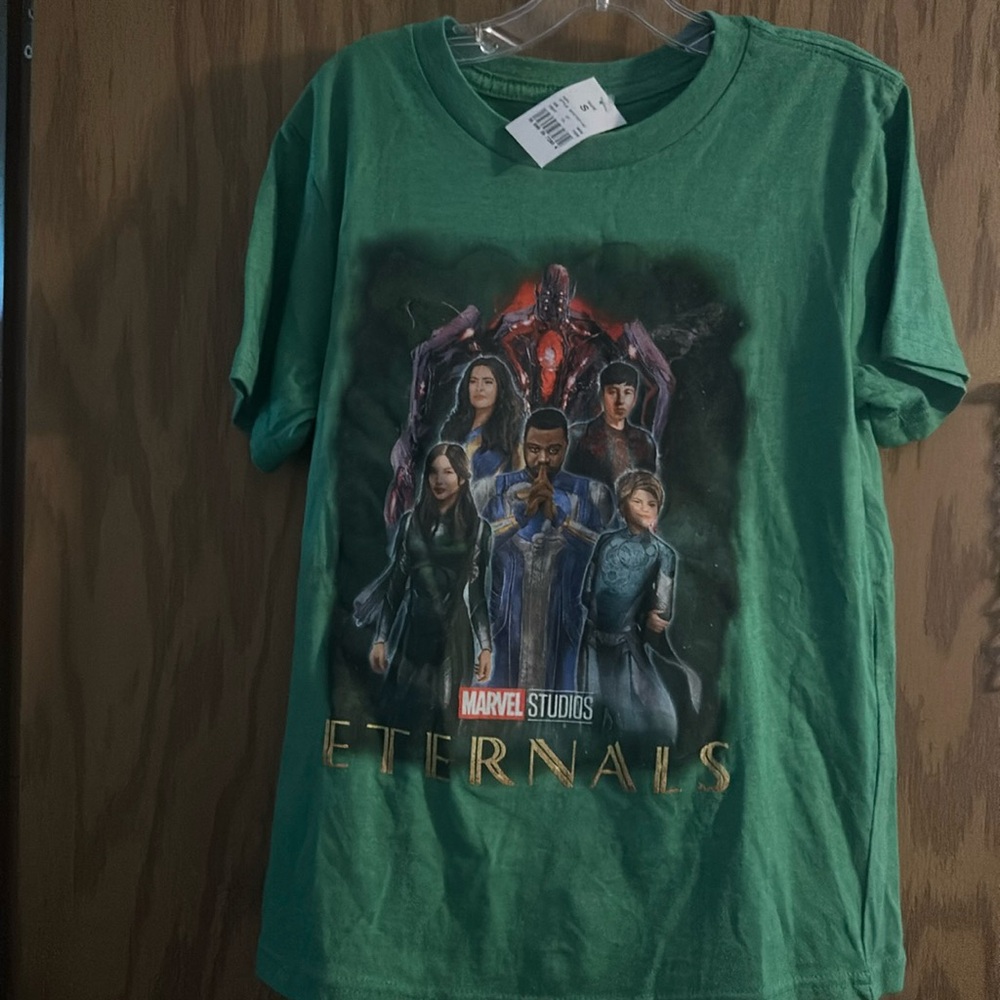 MARVEL ETERNALS GRAPHIC TEE: GREEN: NEW WITH TAGS: SIZE S